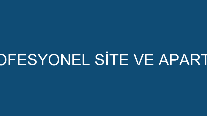 ENPOVA ADA PROFESYONEL SİTE VE APARTMAN YÖNETİMİ T
