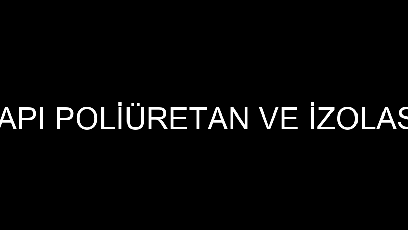 İzoyapı Poli̇üretan Ve İzolasyon logosu
