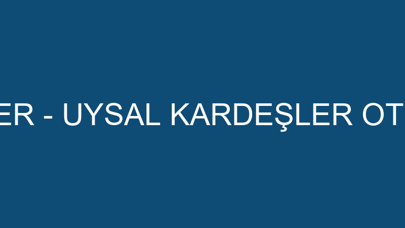 UYSAL KARDEŞLER - UYSAL KARDEŞLER OTOMOTİV NAKLİYE