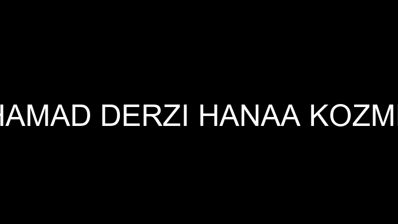 MOHAMAD DERZI HANAA KOZMETİK