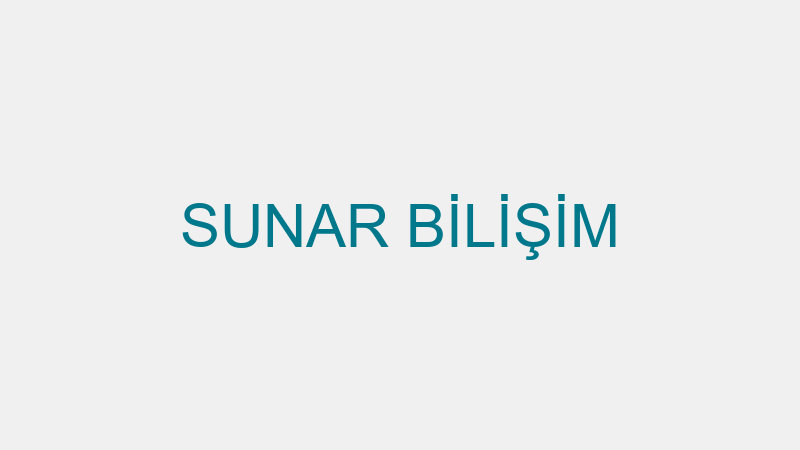 SUNAR BİLİŞİM