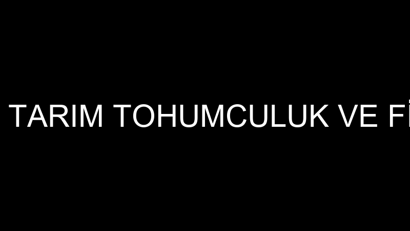 TOHUMEVİ GIDA TARIM TOHUMCULUK VE FİDE FİDAN YETİŞ