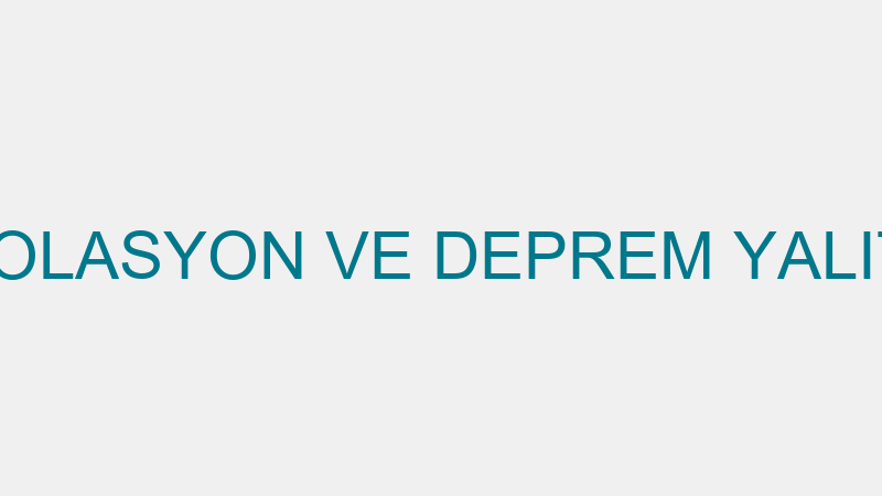 EMKE SİSMİK İZOLASYON VE DEPREM YALITIM SİSTEMLERİ