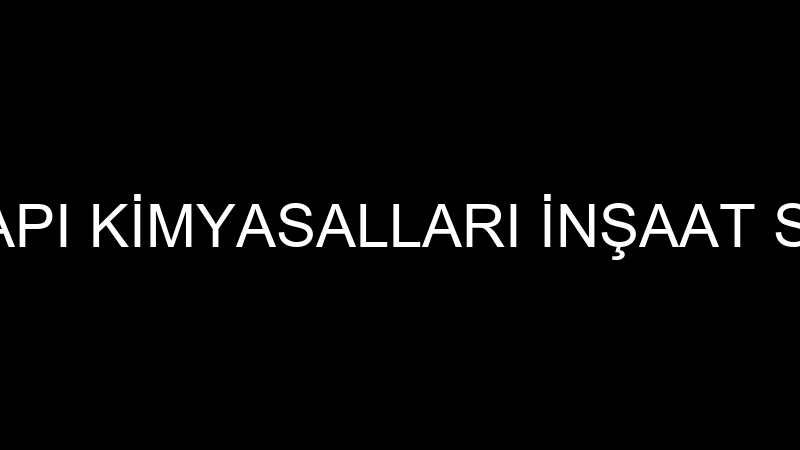 ECS EPOKSİ YAPI KİMYASALLARI İNŞAAT SANAYİ VE TİCA