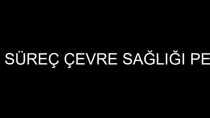 SÜREÇ ÇEVRE - SÜREÇ ÇEVRE SAĞLIĞI PEYZAJ KİMYASAL