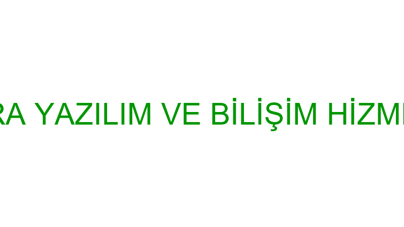 NİLVERA YAZILIM VE BİLİŞİM HİZMETLERİ