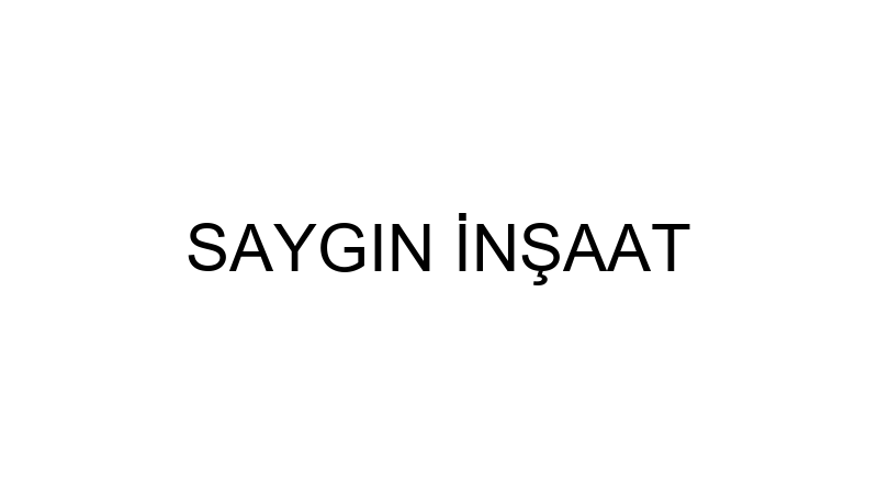SAYGIN İNŞAAT