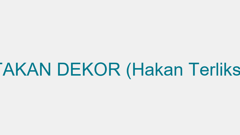 ATAKAN DEKOR (Hakan Terliksiz)