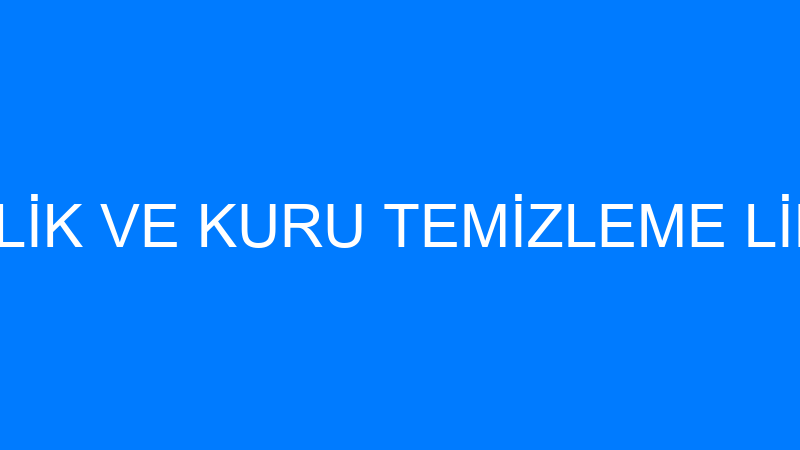 PARILTI TEMİZLİK VE KURU TEMİZLEME LİMİTED ŞİRKETİ