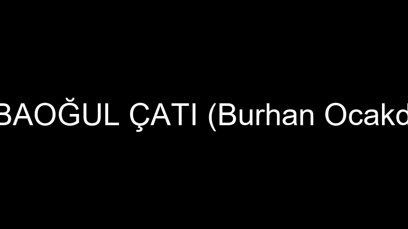 BABAOĞUL ÇATI (Burhan Ocakdan)