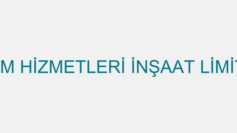 CANCA BAKIM HİZMETLERİ İNŞAAT LİMİTED ŞİRKETİ
