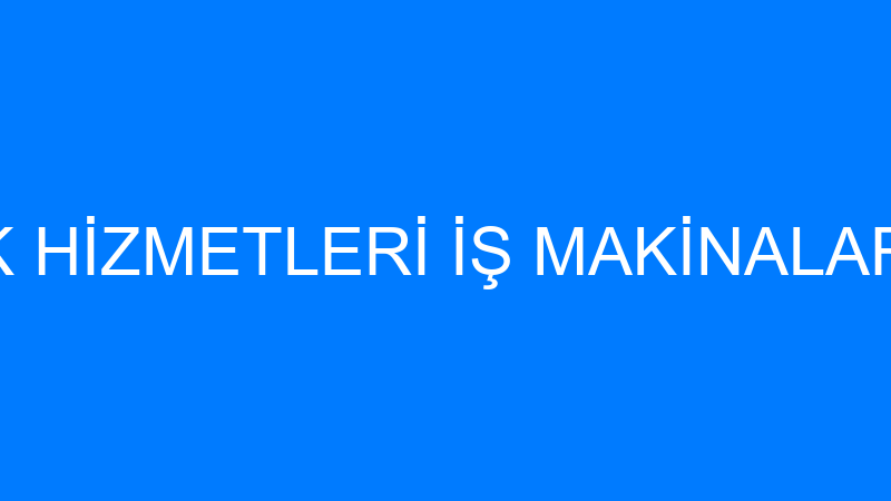 İSMO TEMİZLİK HİZMETLERİ İŞ MAKİNALARI SANAYİ VE T