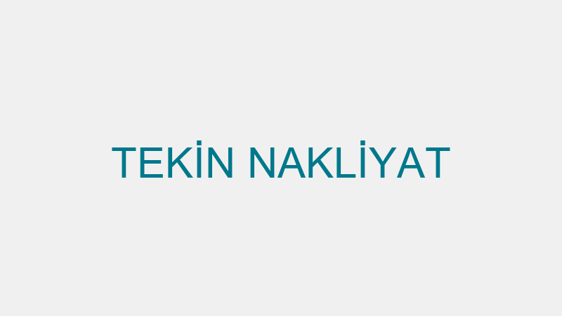 TEKİN NAKLİYAT