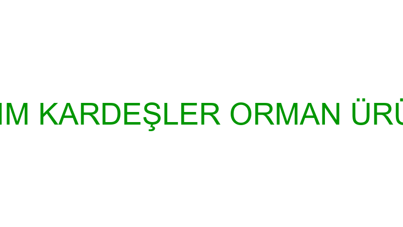 YILDIRIM KARDEŞLER ORMAN ÜRÜNLERİ