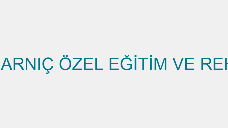 BURHAN ÖZER SARNIÇ ÖZEL EĞİTİM VE REHABİLİTASYON M