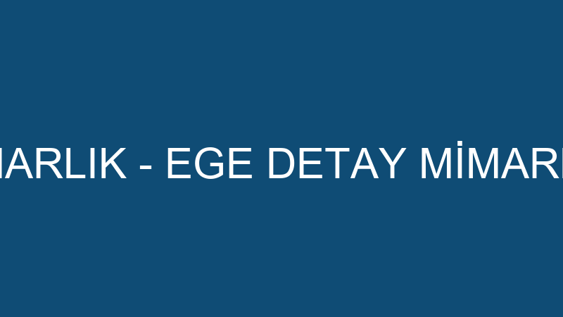 Ege Detay Mi̇marlık - Ege Detay Mi̇marlık Mühendi̇sli̇ logosu