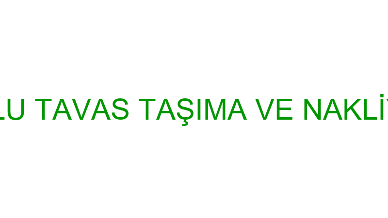 SINIRLI SORUMLU TAVAS TAŞIMA VE NAKLİYECİLER KARAY