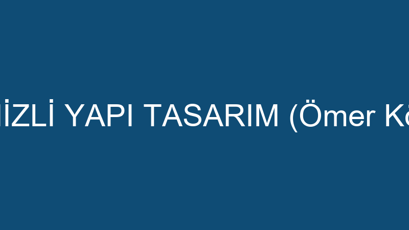 DENİZLİ YAPI TASARIM (Ömer Köylü)