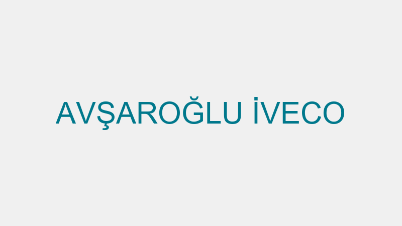 Avşaroğlu İveco logosu