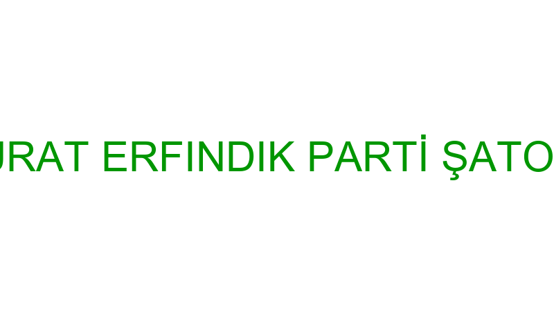 MURAT ERFINDIK PARTİ ŞATOSU