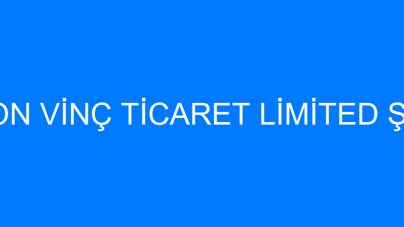 KORDON VİNÇ TİCARET LİMİTED ŞİRKETİ