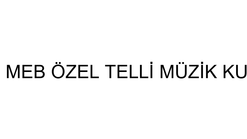T. C. MEB ÖZEL TELLİ MÜZİK KURSU