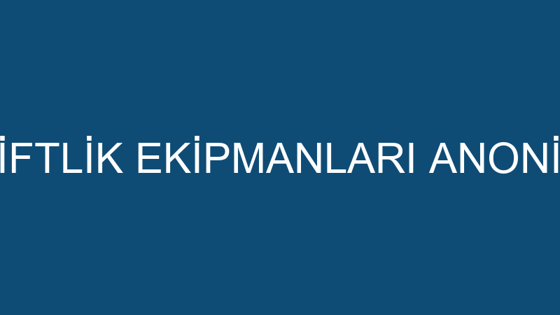 TRAKYA ÇİFTLİK EKİPMANLARI ANONİM ŞİRKETİ