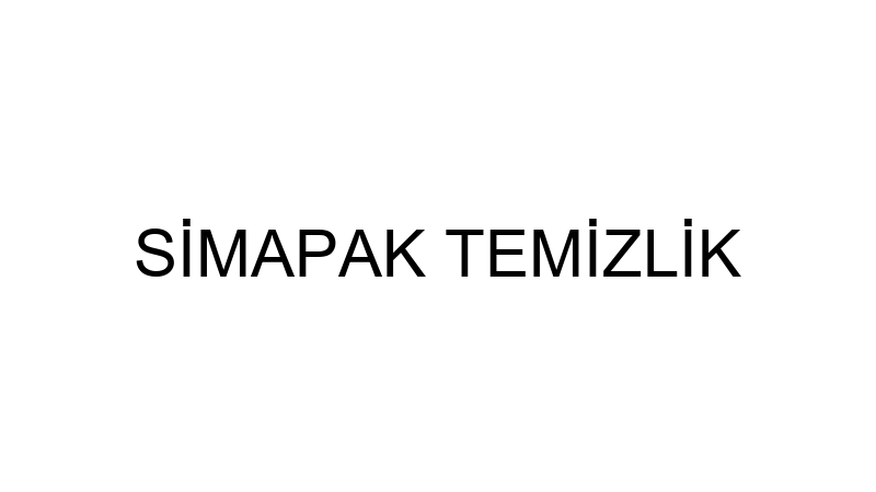 SİMAPAK TEMİZLİK