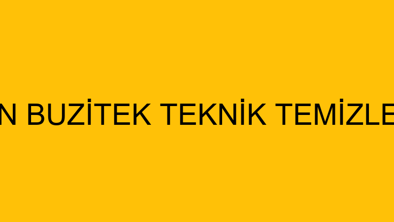 HÜSEYİN YERGİN BUZİTEK TEKNİK TEMİZLEME HİZMETLERİ