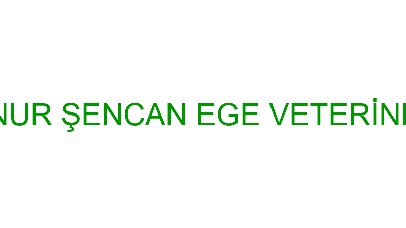 ONUR ŞENCAN EGE VETERİNER