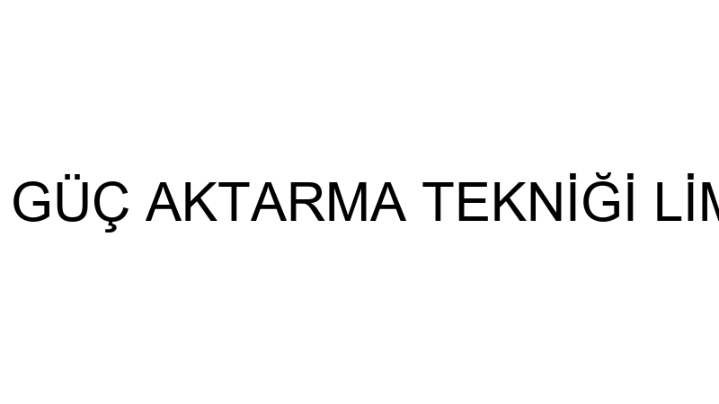 VOİTH TURBO GÜÇ AKTARMA TEKNİĞİ LİMİTED ŞİRKETİ