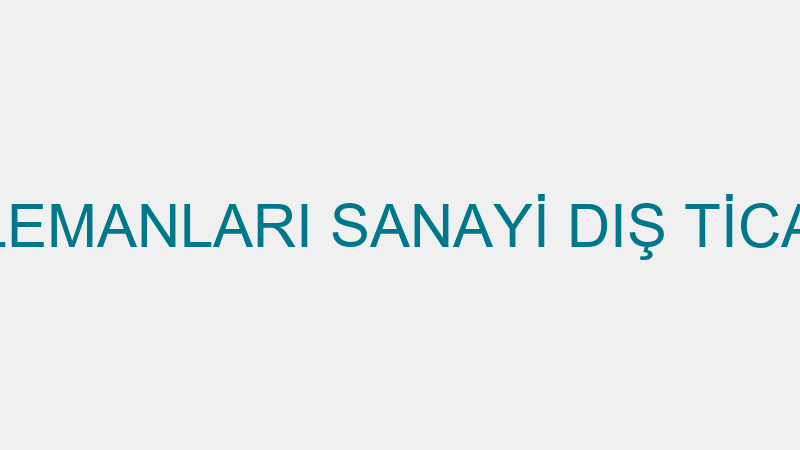 İKON CEPHE ELEMANLARI SANAYİ DIŞ TİCARET LİMİTED Ş