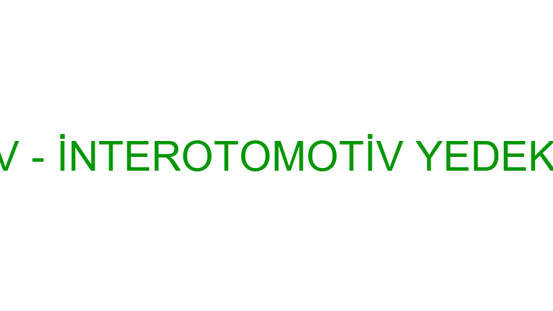 İNTER OTOMOTİV - İNTEROTOMOTİV YEDEK PARÇA İTHALAT