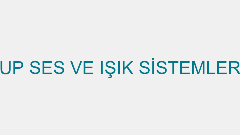 A GRUP - A-GRUP SES VE IŞIK SİSTEMLERİ MEDİKAL SAV