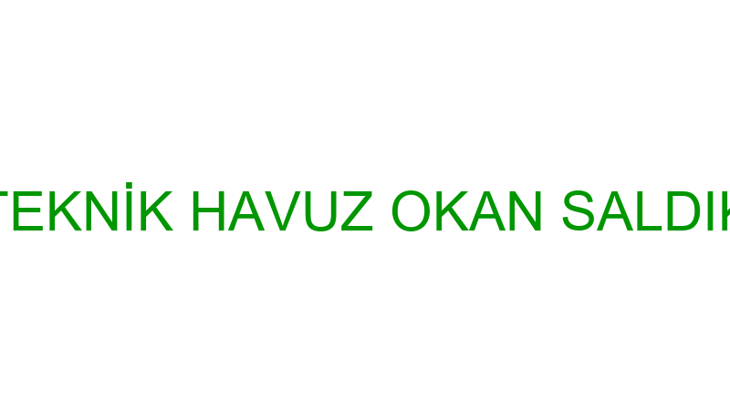 TEKNİK HAVUZ OKAN SALDIK