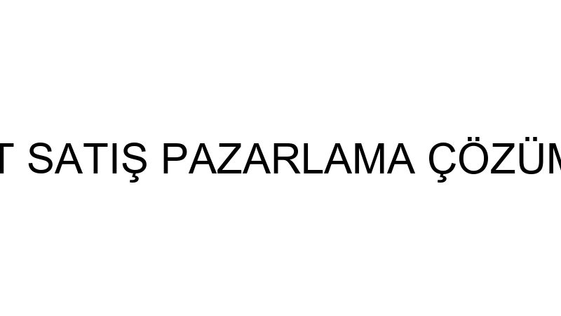 POİNT SATIŞ PAZARLAMA ÇÖZÜMLERİ