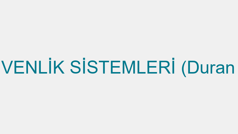 DGB GÜVENLİK SİSTEMLERİ (Duran Gölbaşı)