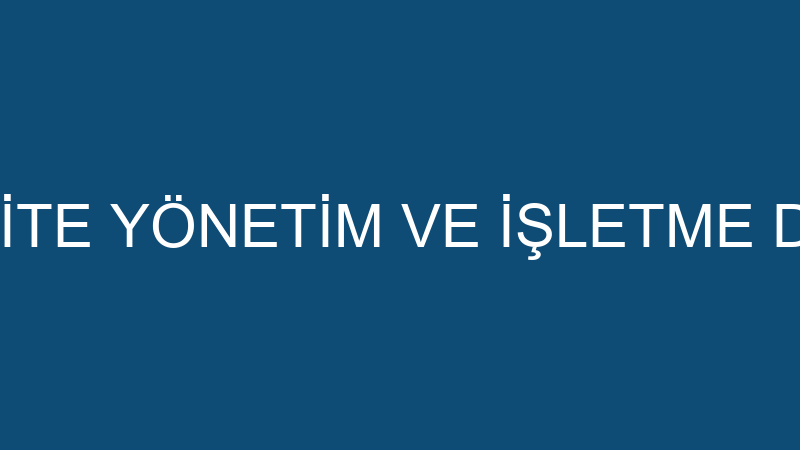 ALKAN GURUP SİTE YÖNETİM VE İŞLETME DESTEK HİZMETL
