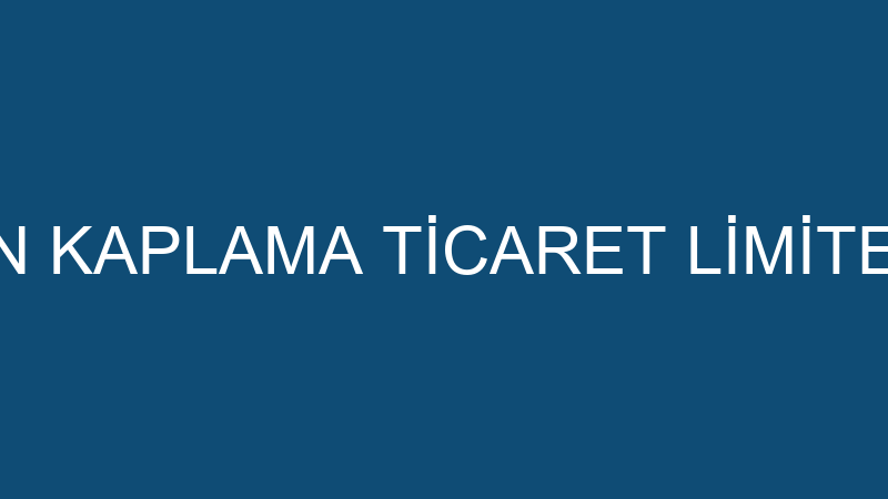 MRT ZEMİN KAPLAMA TİCARET LİMİTED ŞİRKETİ