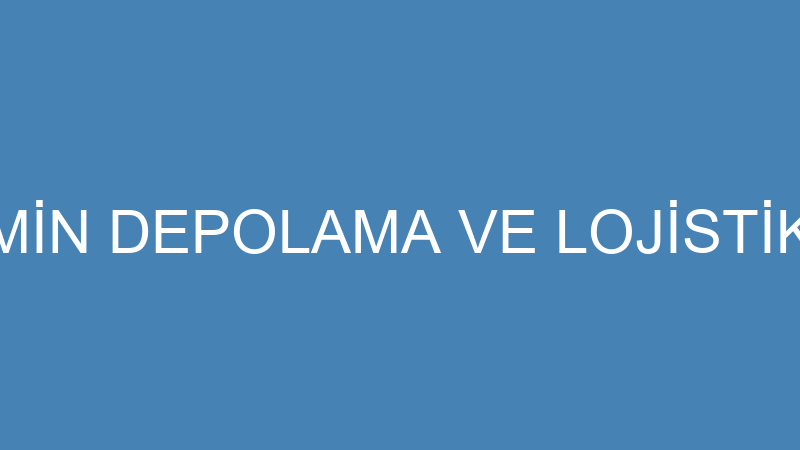 SERNAK YEDİEMİN DEPOLAMA VE LOJİSTİK HİZMETLERİ Tİ