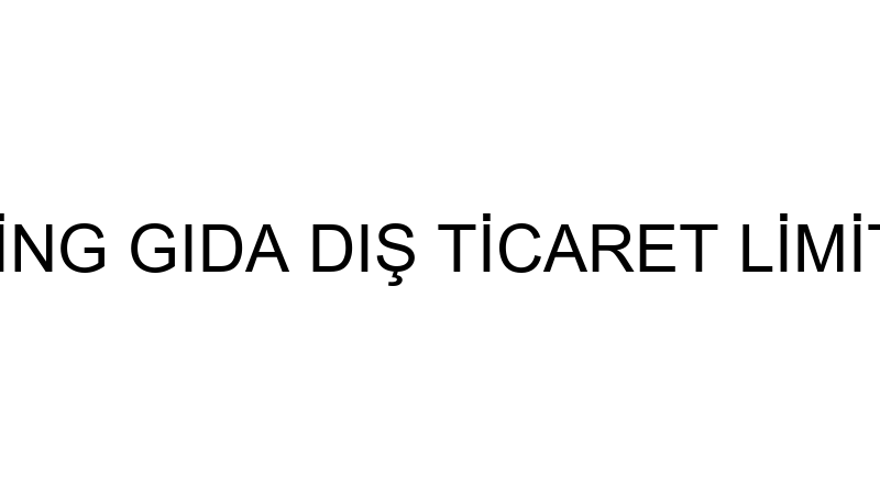 ALİN CATERİNG GIDA DIŞ TİCARET LİMİTED ŞİRKETİ