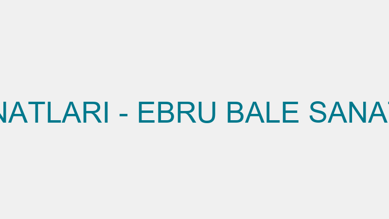 EBRU BALE SANATLARI - EBRU BALE SANATLARI EĞİTİM M