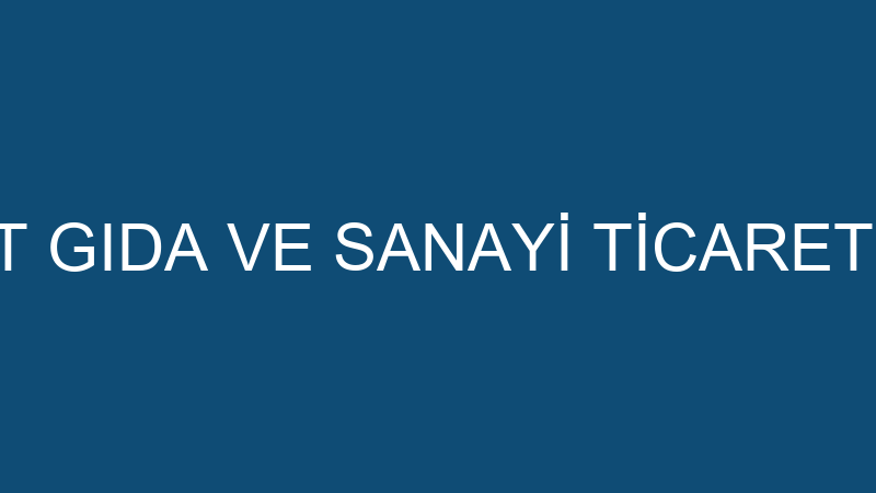 ANKARA FORMAT GIDA VE SANAYİ TİCARET ANONİM ŞİRKET