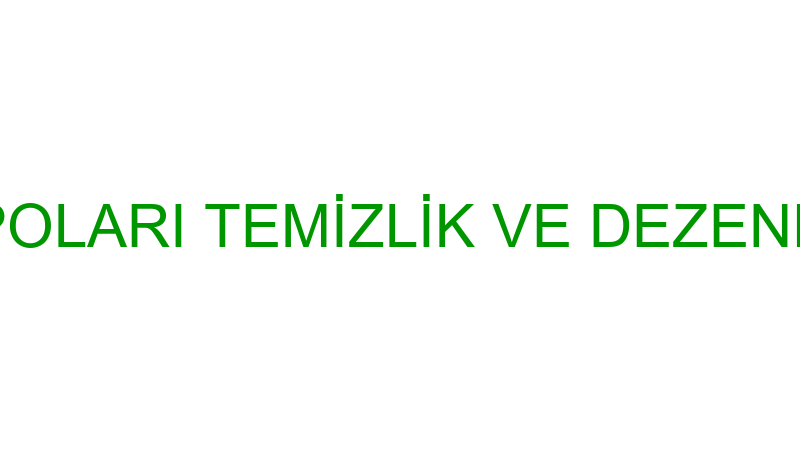 BELTEM SU DEPOLARI TEMİZLİK VE DEZENFEKSİYON (Neca