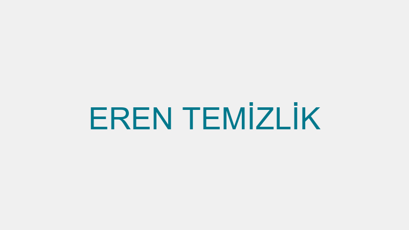 EREN TEMİZLİK