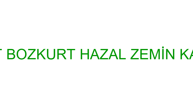ŞEVKET BOZKURT HAZAL ZEMİN KAPLAMA