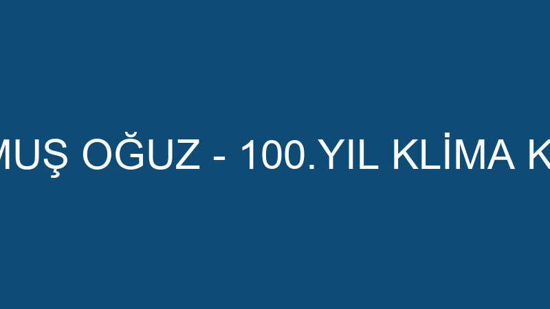 DURMUŞ OĞUZ - 100.YIL KLİMA KOMBİ