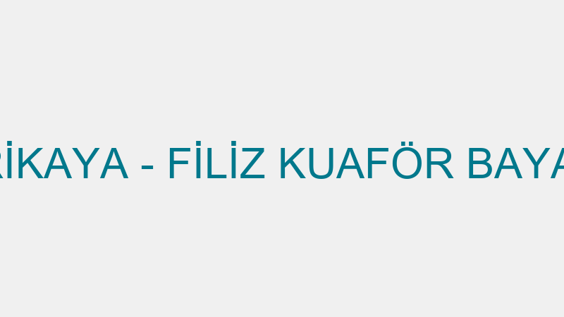 BİRGÜL SİVRİKAYA - FİLİZ KUAFÖR BAYAN KUAFÖRÜ