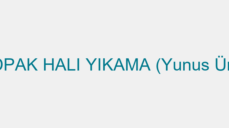 GOLDPAK HALI YIKAMA (Yunus Ünalan)