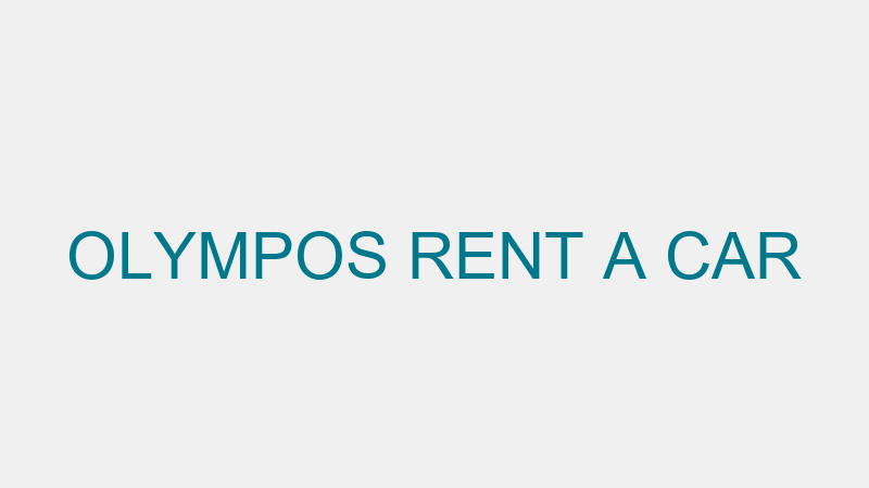 OLYMPOS RENT A CAR